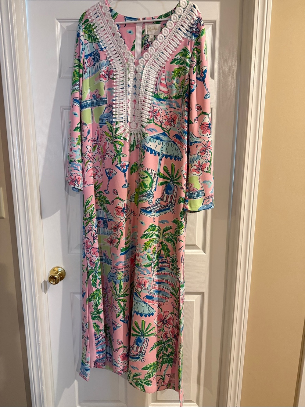 Lilly Pulitzer's Ocleppo maxi caftan
